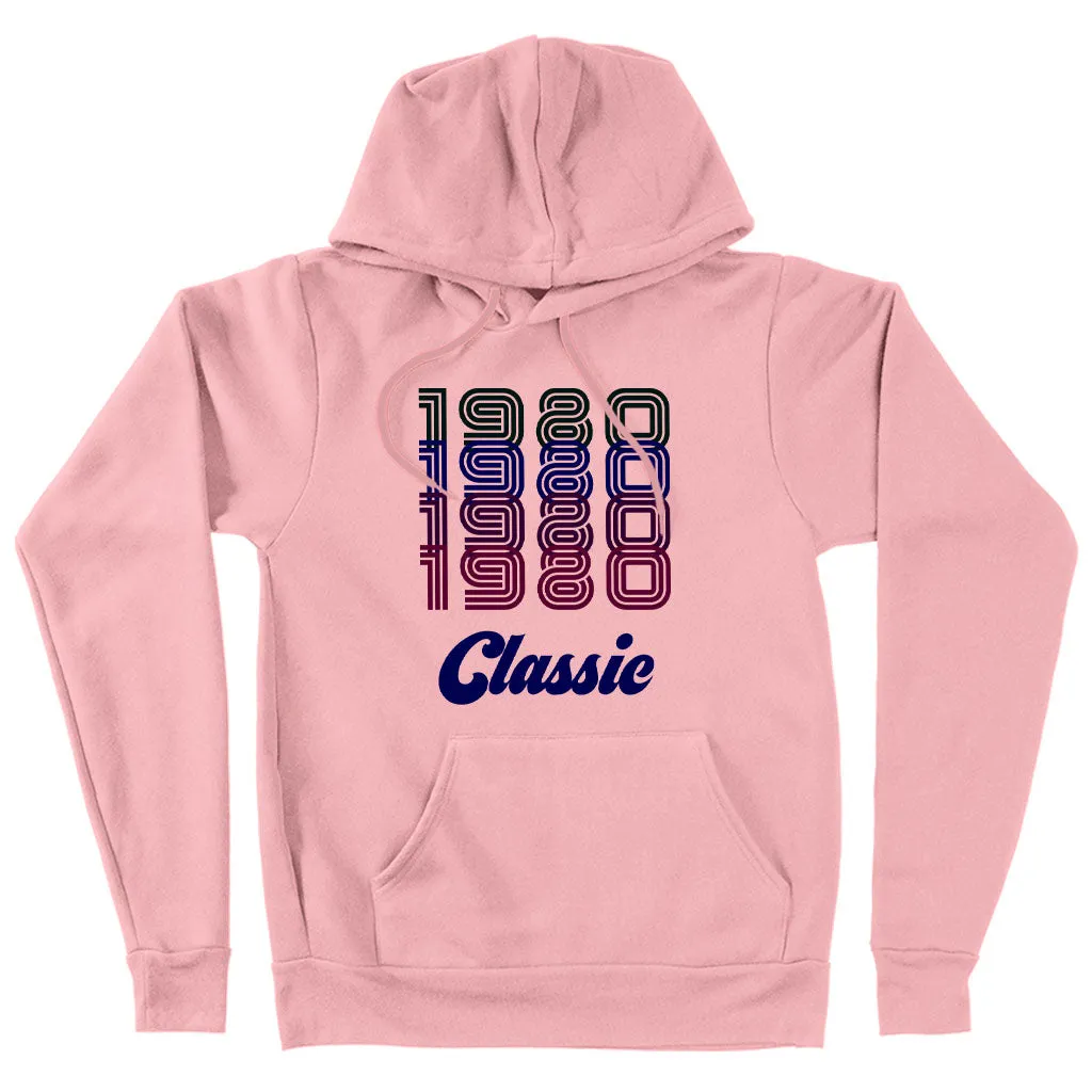 1980 Classic Hoodie - 1980 Hoodie - 80s Hoodie