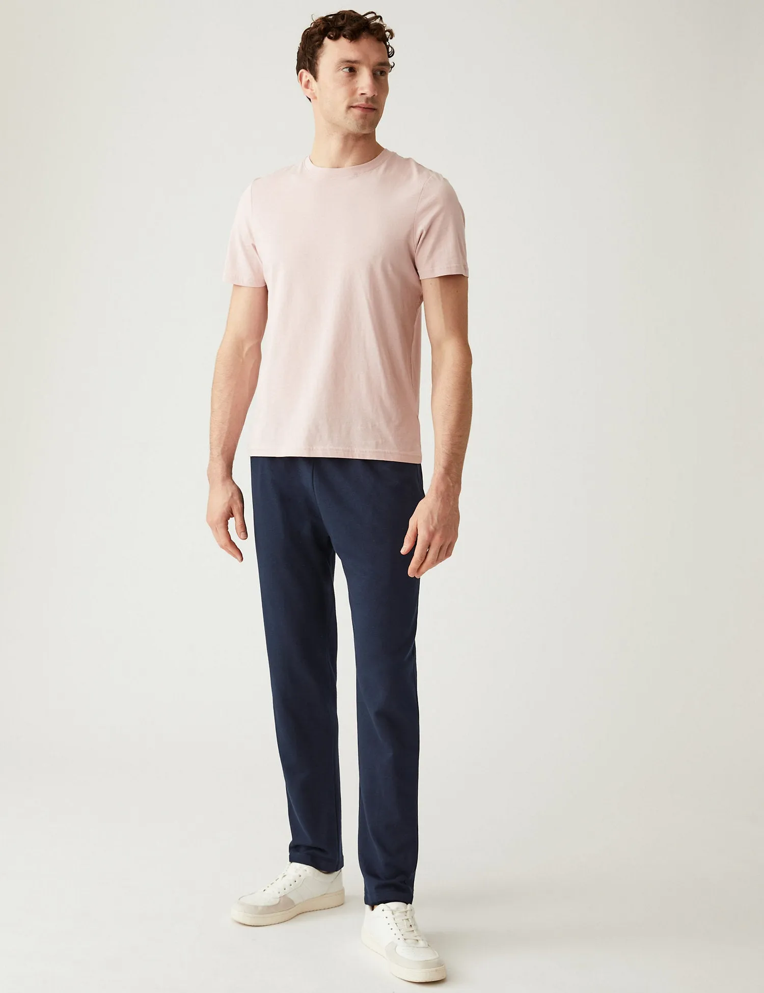 2pk Cotton Rich Straight Leg Joggers