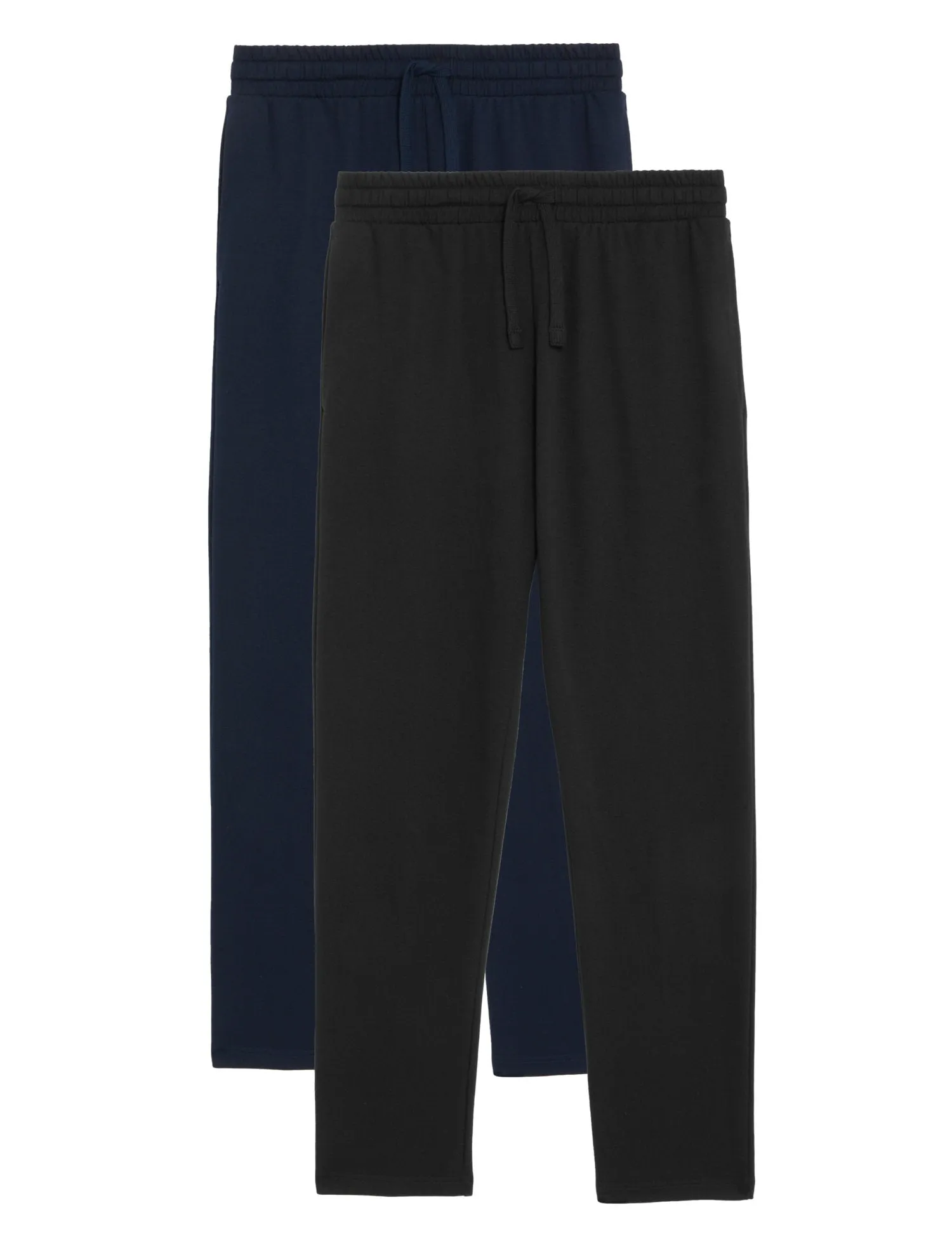 2pk Cotton Rich Straight Leg Joggers