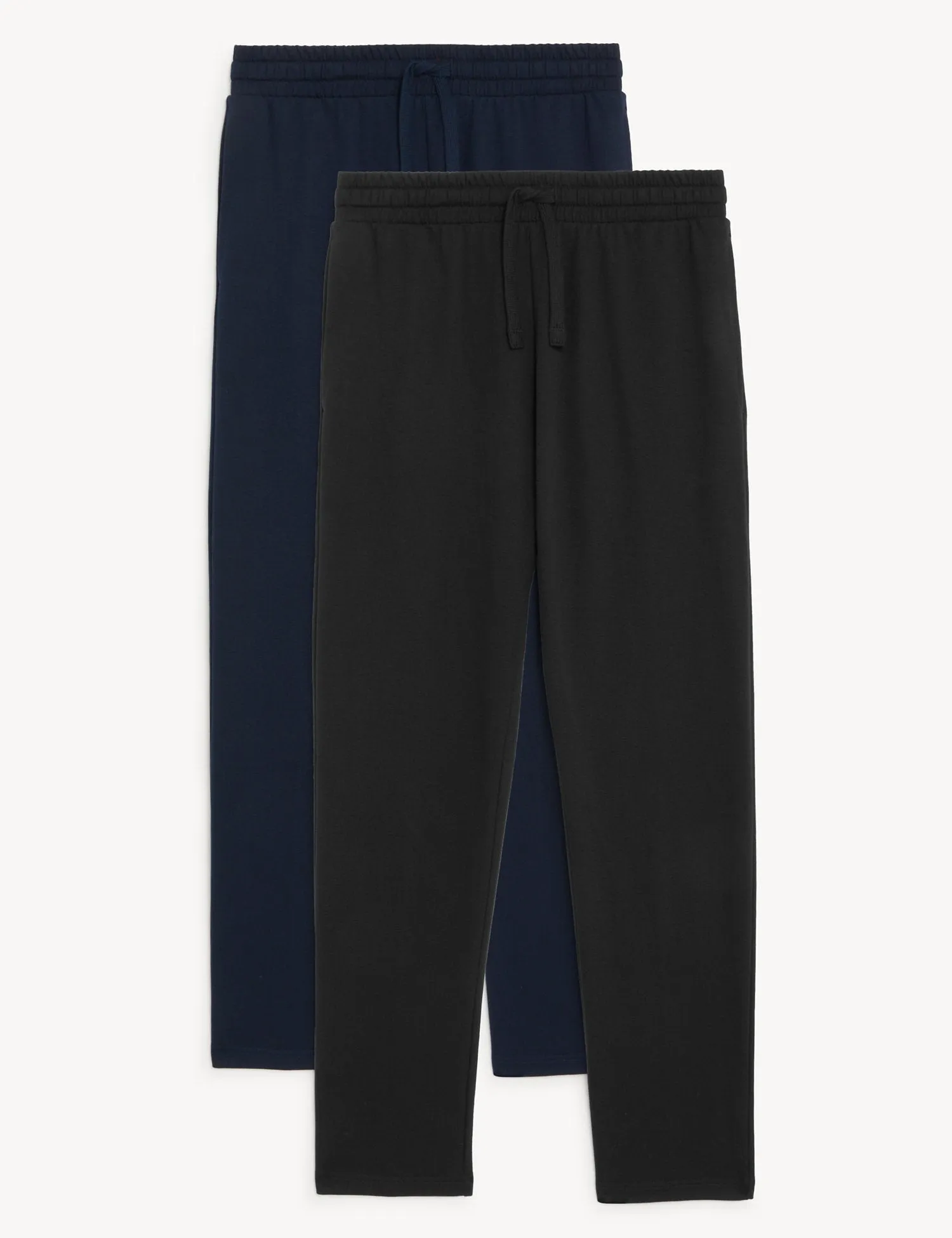 2pk Cotton Rich Straight Leg Joggers