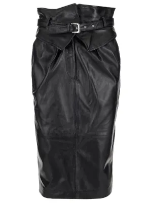 Alberta Ferretti Belted Pencil Skirt