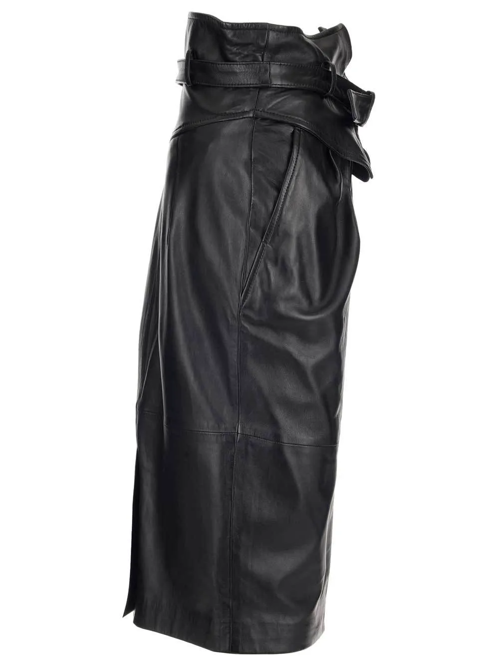 Alberta Ferretti Belted Pencil Skirt
