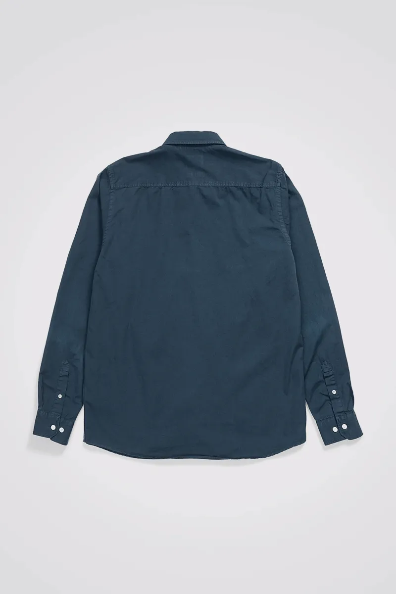 Anton Light Twill Shirt - Deep Marine