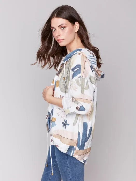 Cactus Linen Duster Jacket