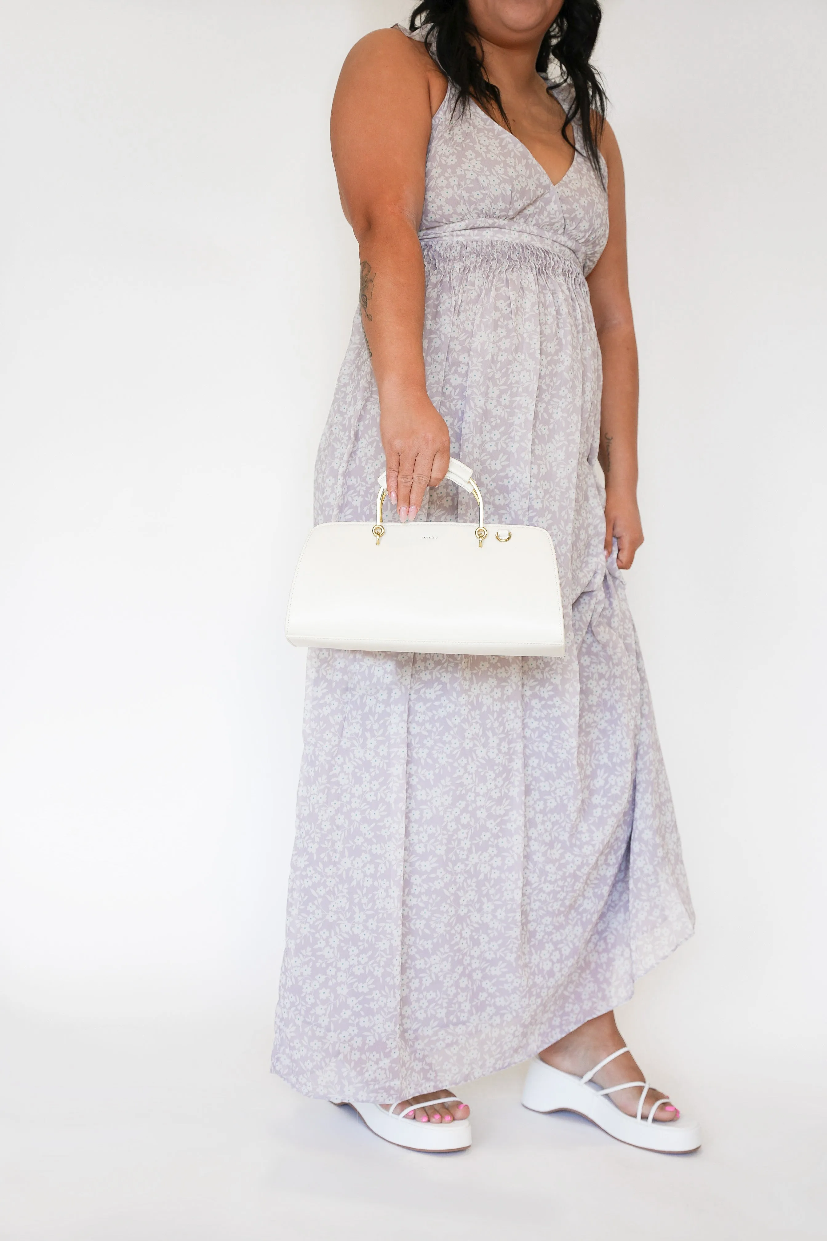 Cannes Floral Dress | Cream