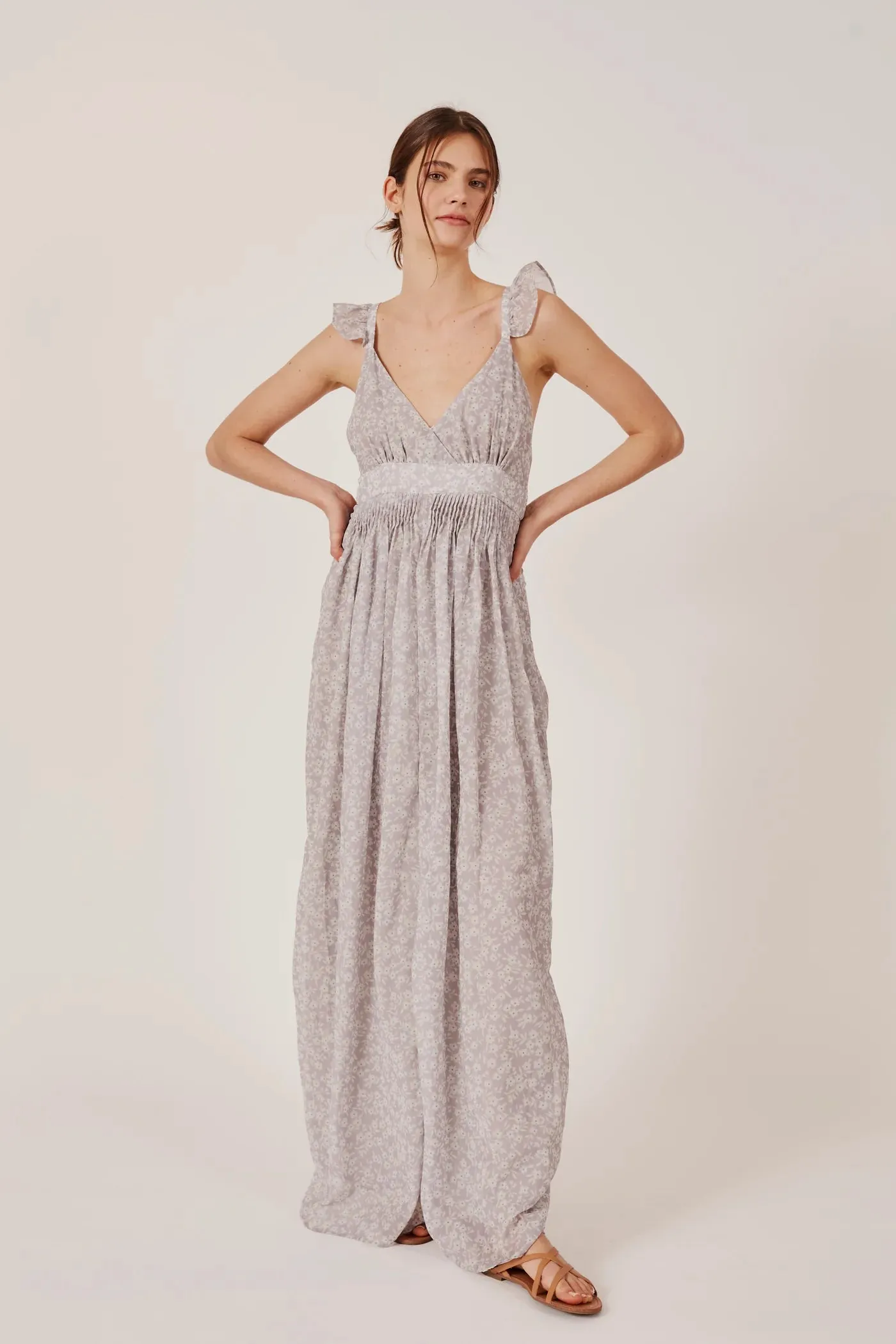 Cannes Floral Dress | Cream