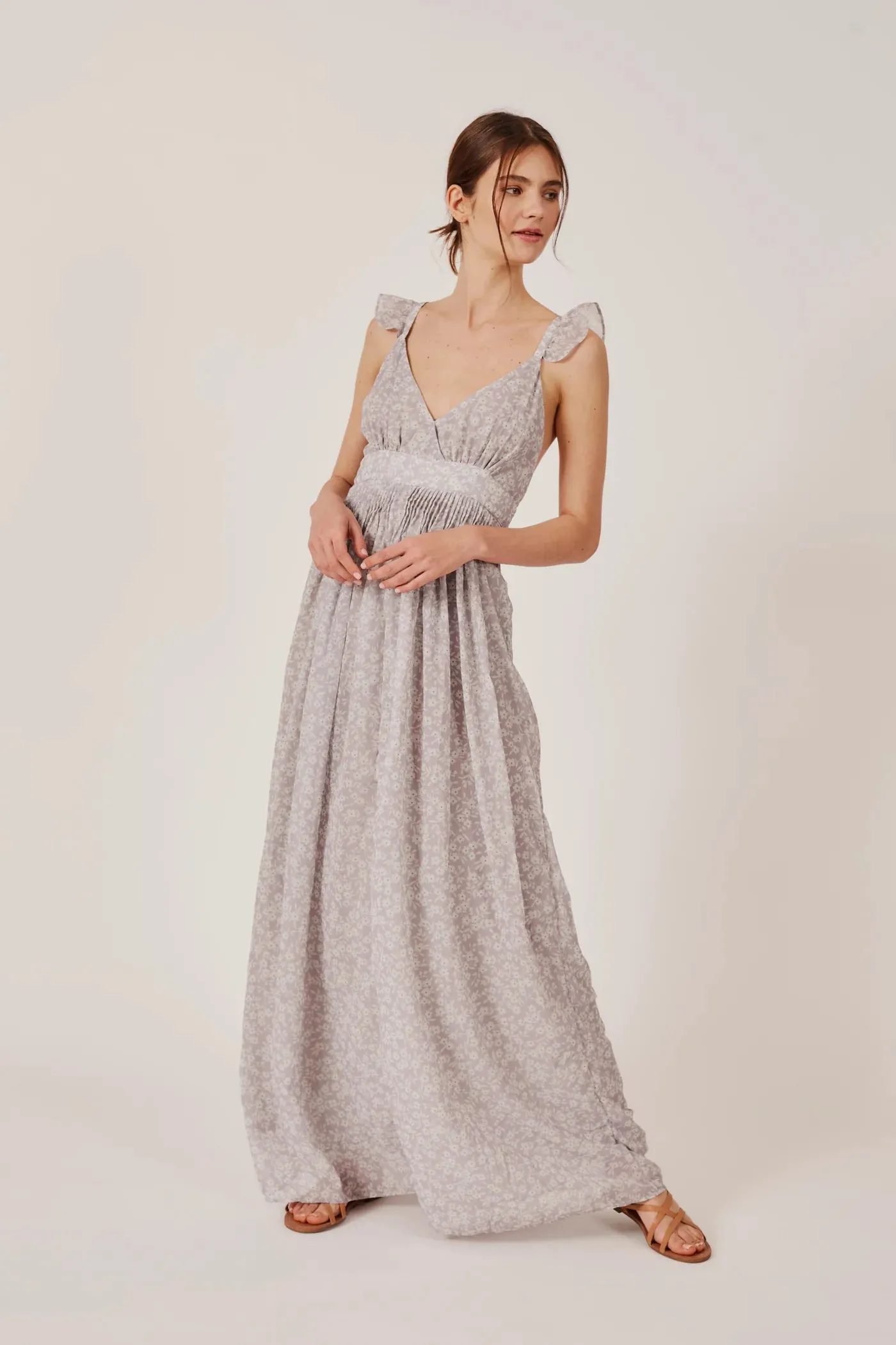 Cannes Floral Dress | Cream