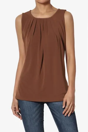 Chaffee Pleat Neck Tank Top