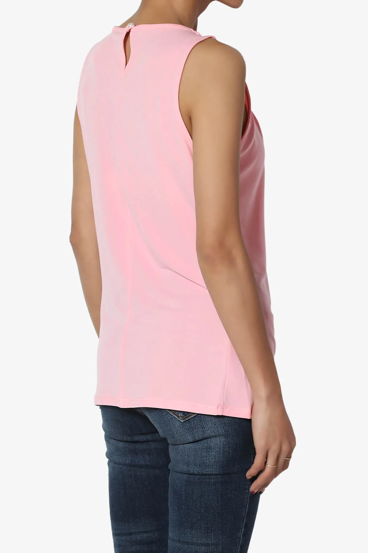 Chaffee Pleat Neck Tank Top