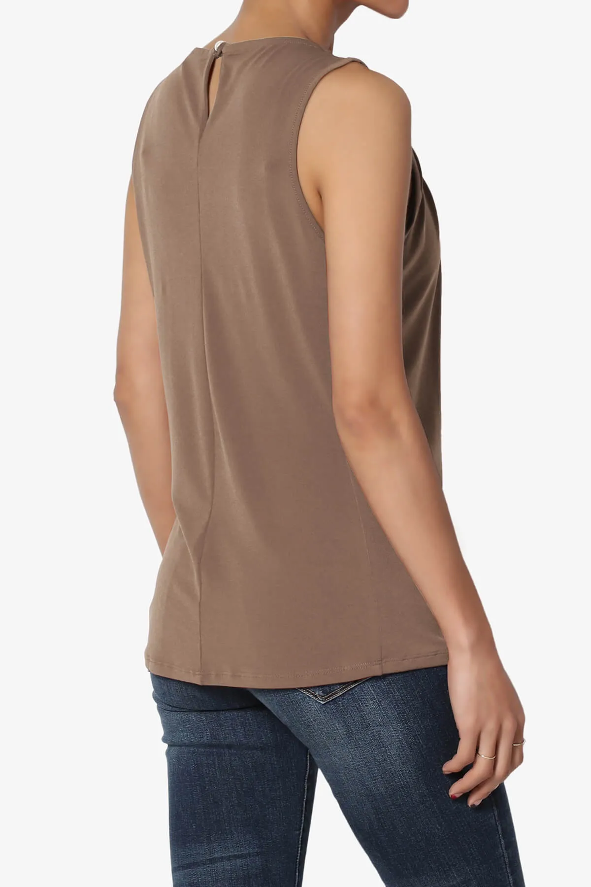 Chaffee Pleat Neck Tank Top