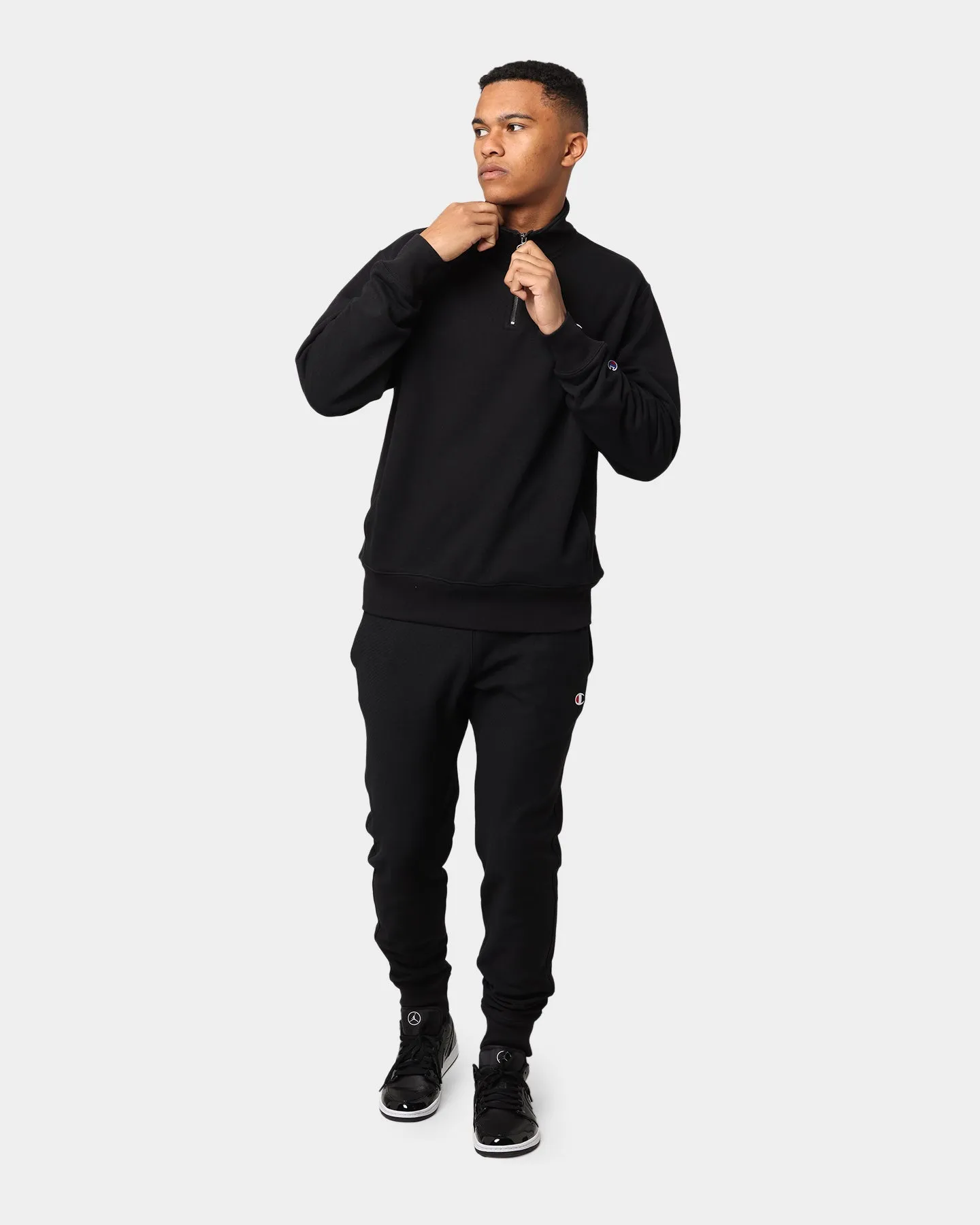 Champion Reverse Slim Terry Joggers Black