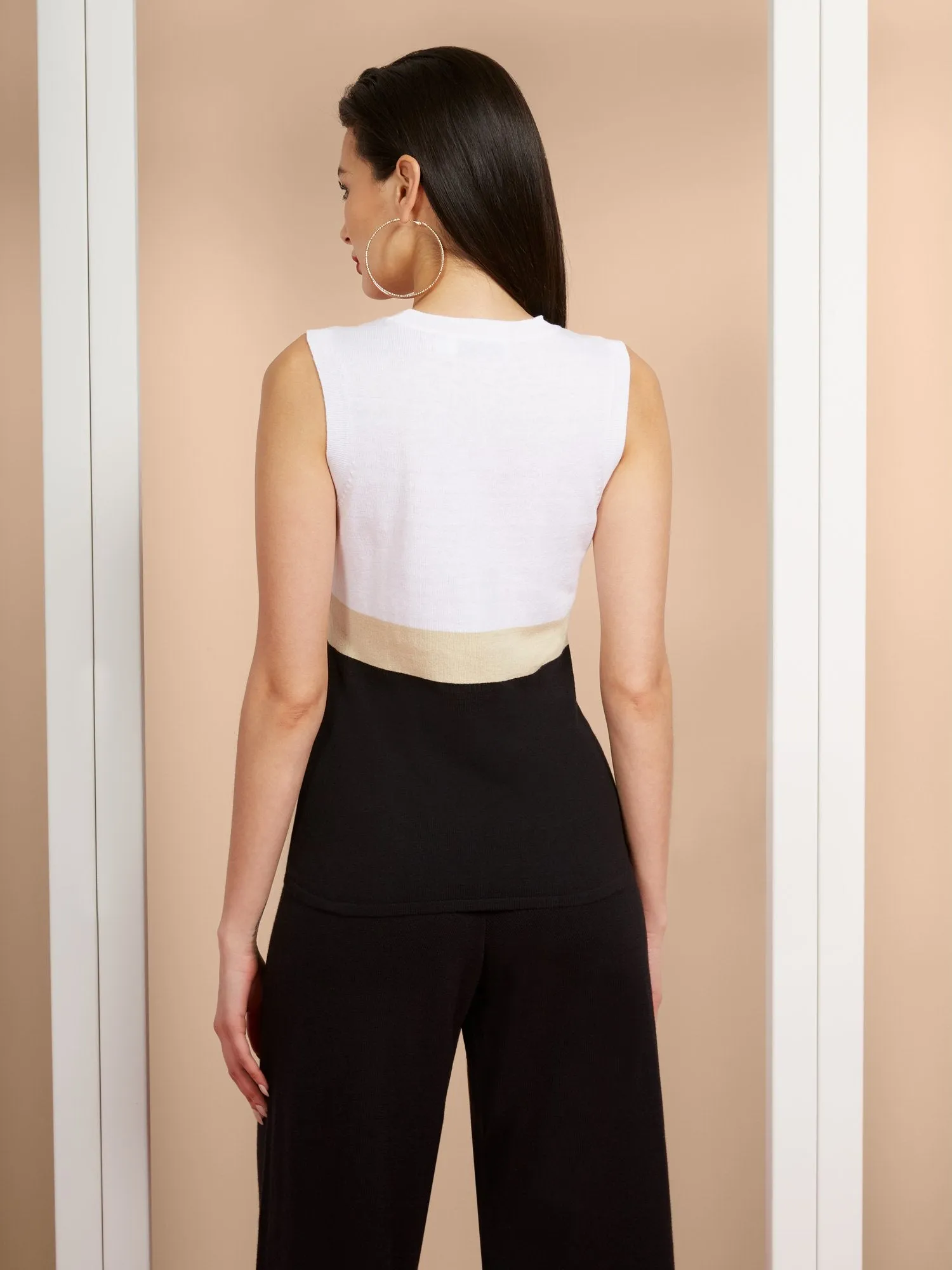 Colorblock Tank Sweater