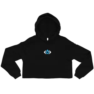Cropped Raw Hem Hoodie