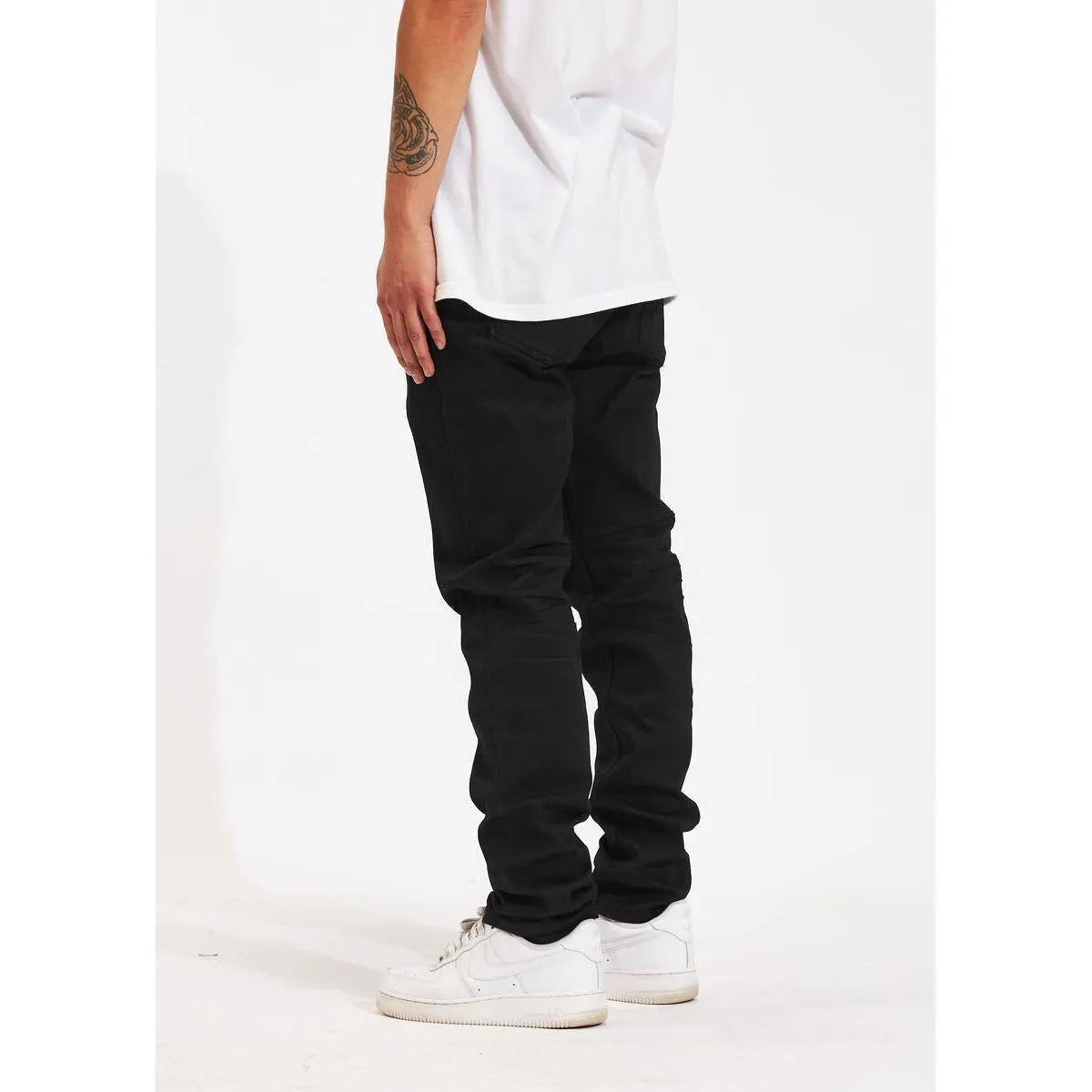 Crysp Denim Atlantic Regular Black Denim Jeans (CRYSPHOL23-13)