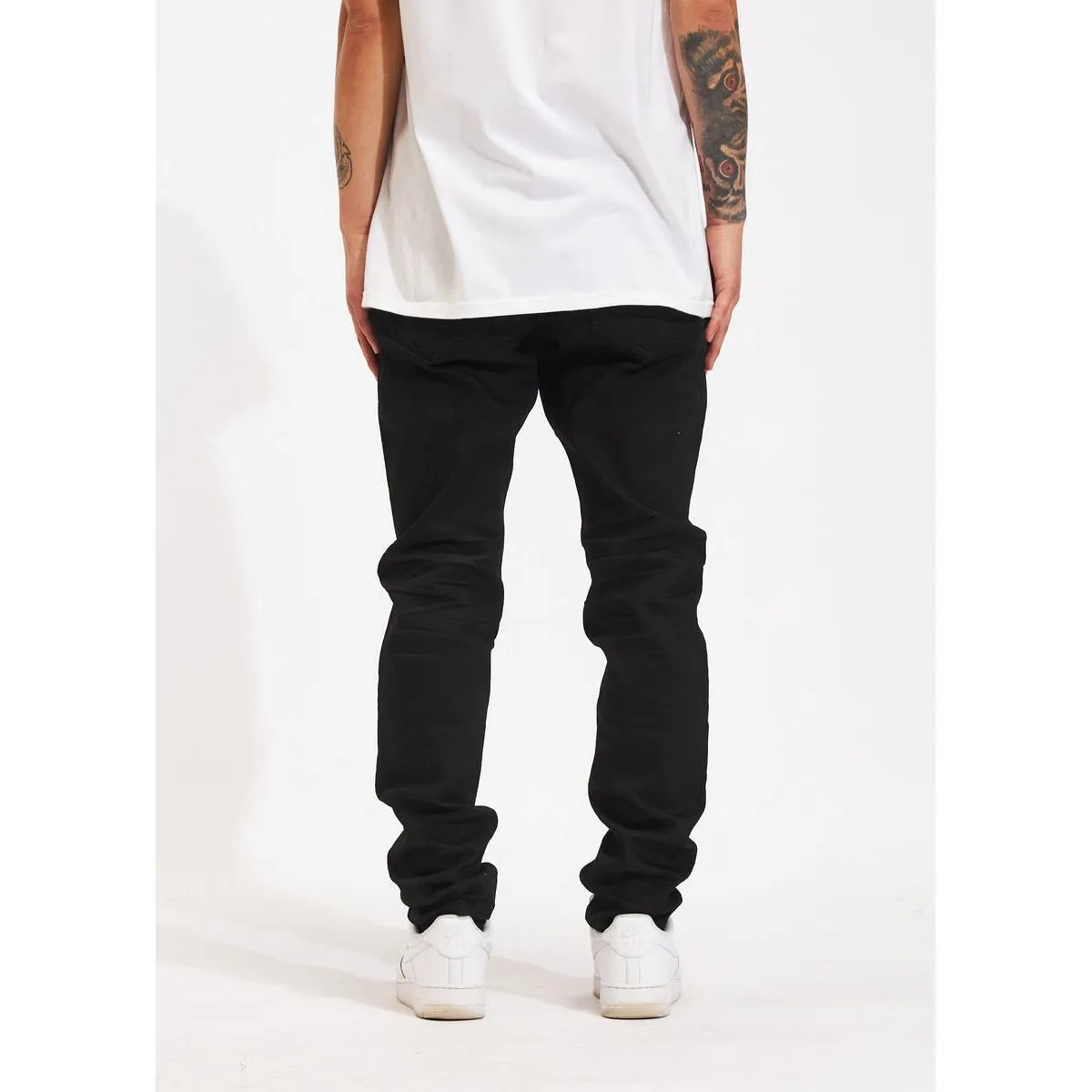 Crysp Denim Atlantic Regular Black Denim Jeans (CRYSPHOL23-13)