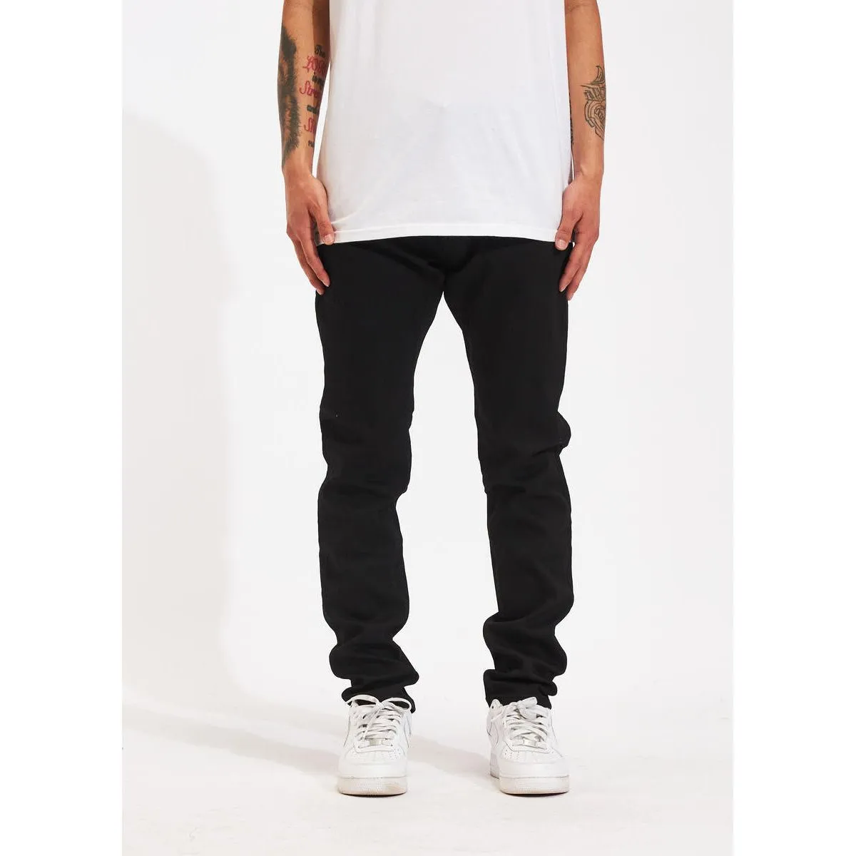 Crysp Denim Atlantic Regular Black Denim Jeans (CRYSPHOL23-13)