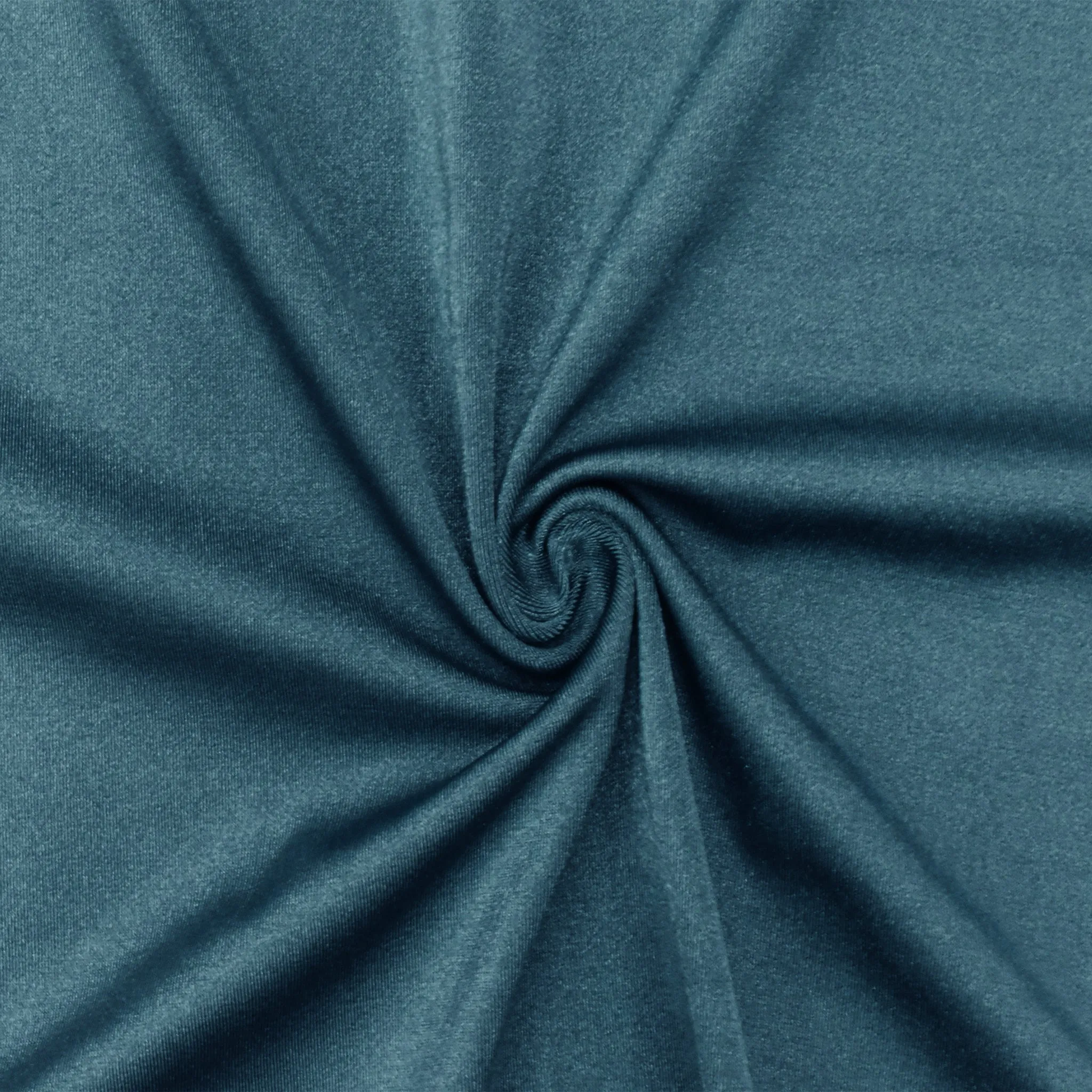 Deep Jasmine Teal Famous Maker Stretch Satin Tricot Yoga Activewear Fabric