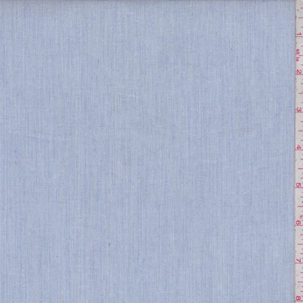 Denim Blue Micro Stripe Cotton Shirting Fabric