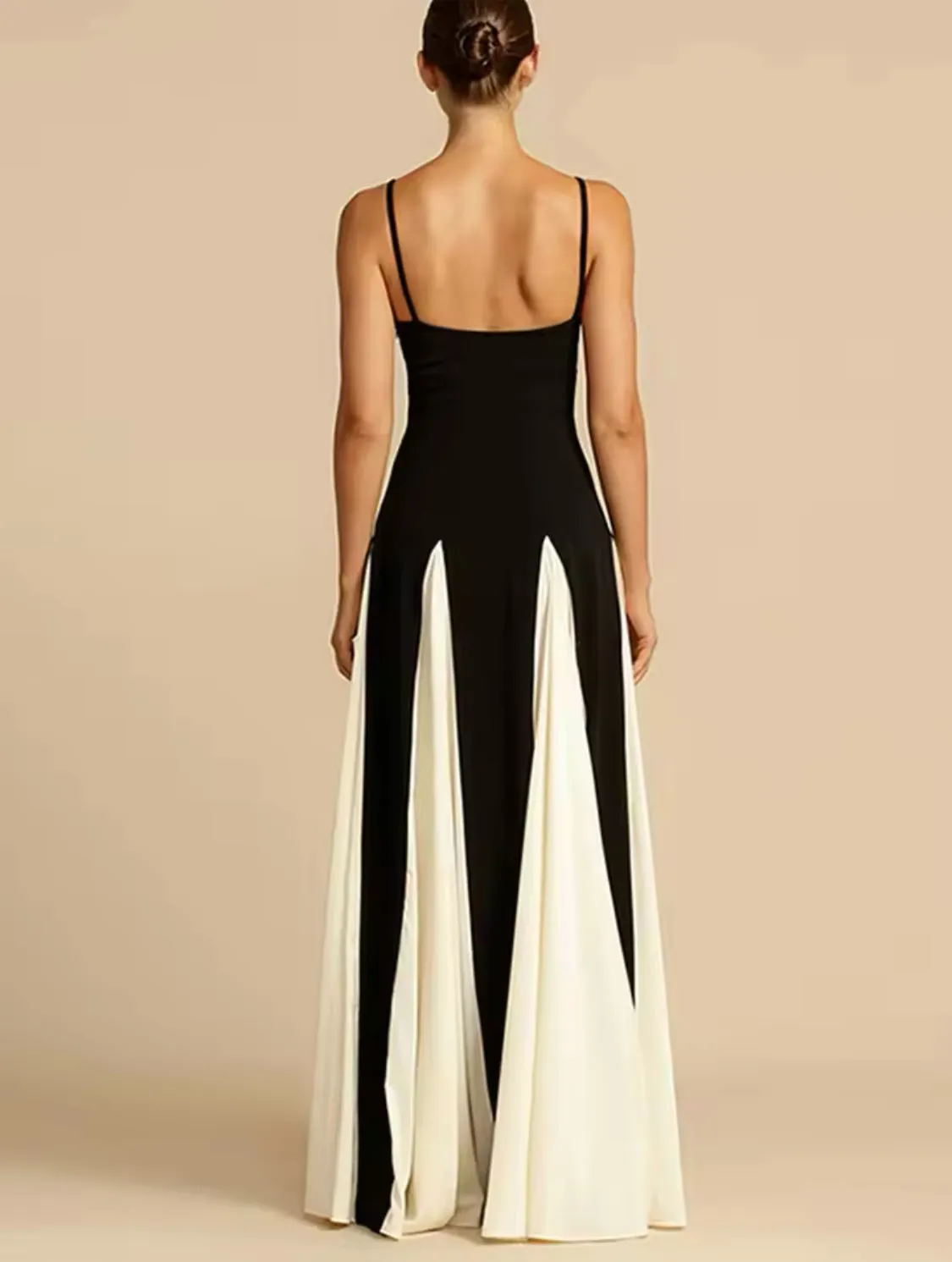 Destiny Black & White Maxi Dress