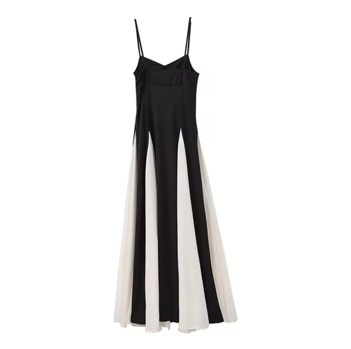 Destiny Black & White Maxi Dress