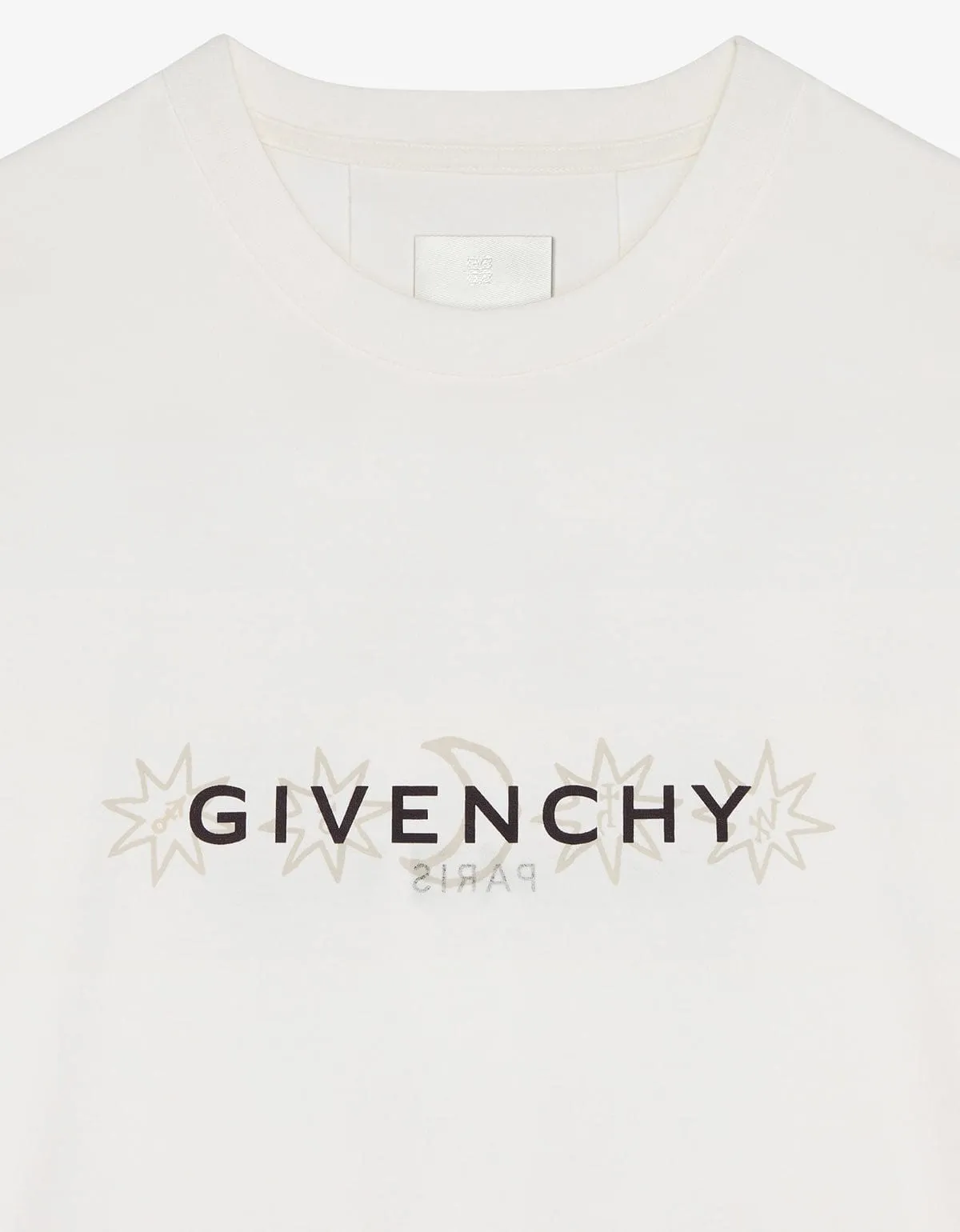 Givenchy White Taro Print Reverse T-Shirt