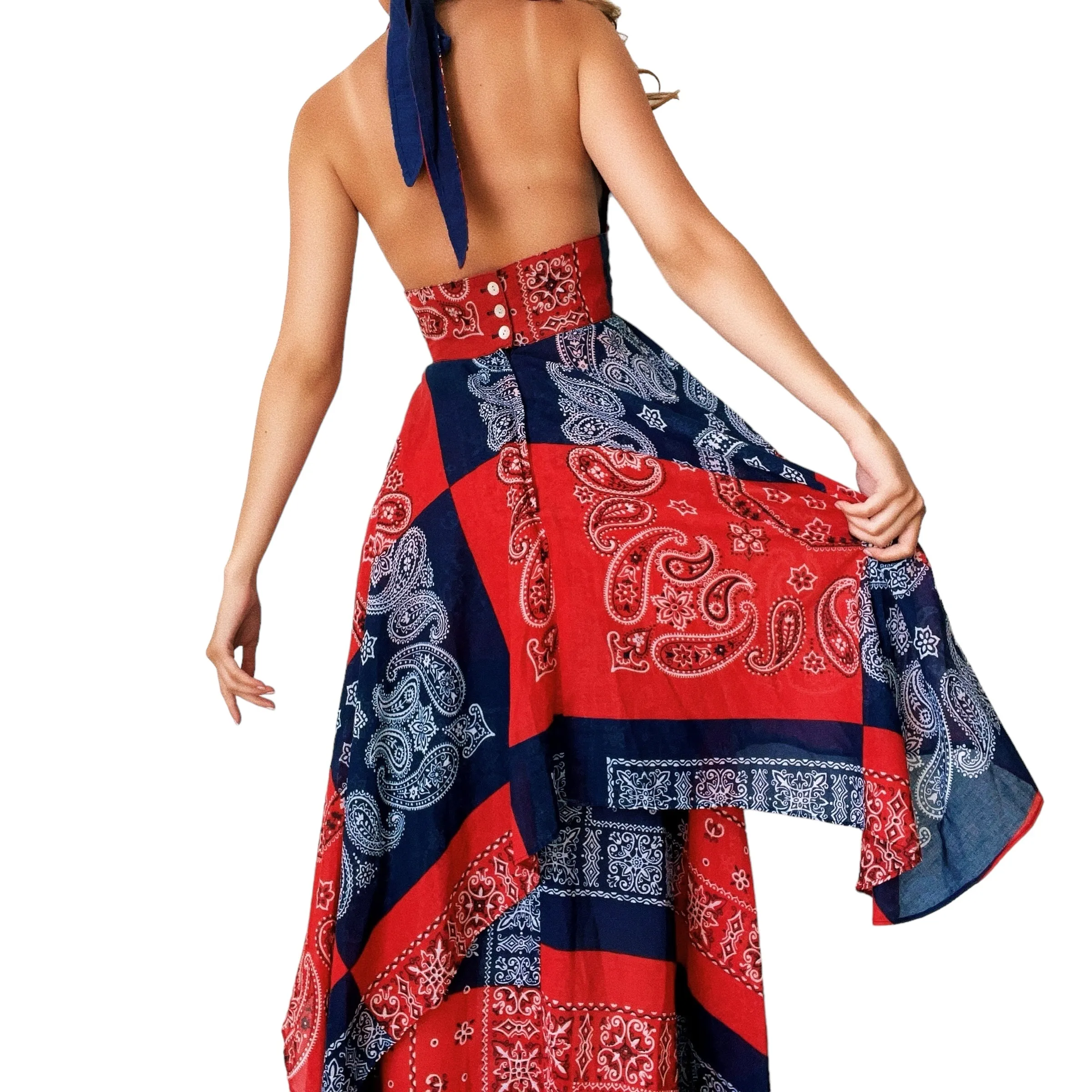 Gunne Sax 70s Bandana Dress (M)