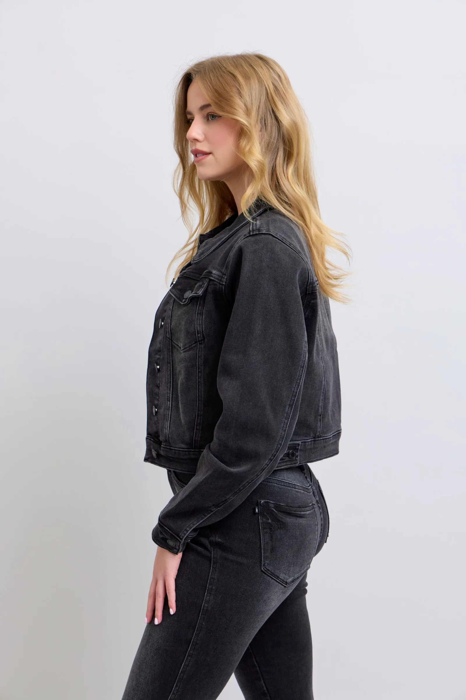 Judy Blue Black Denim Jacket