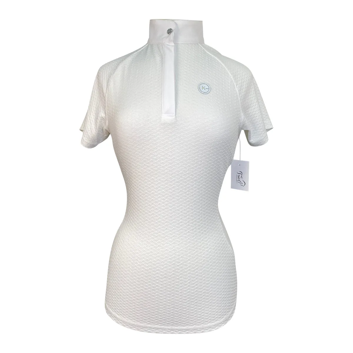Kingsland 'Hosanna' Ladies S/S Tech Show Shirt in White - Women's Medium