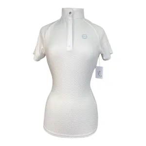 Kingsland 'Hosanna' Ladies S/S Tech Show Shirt in White - Women's Medium