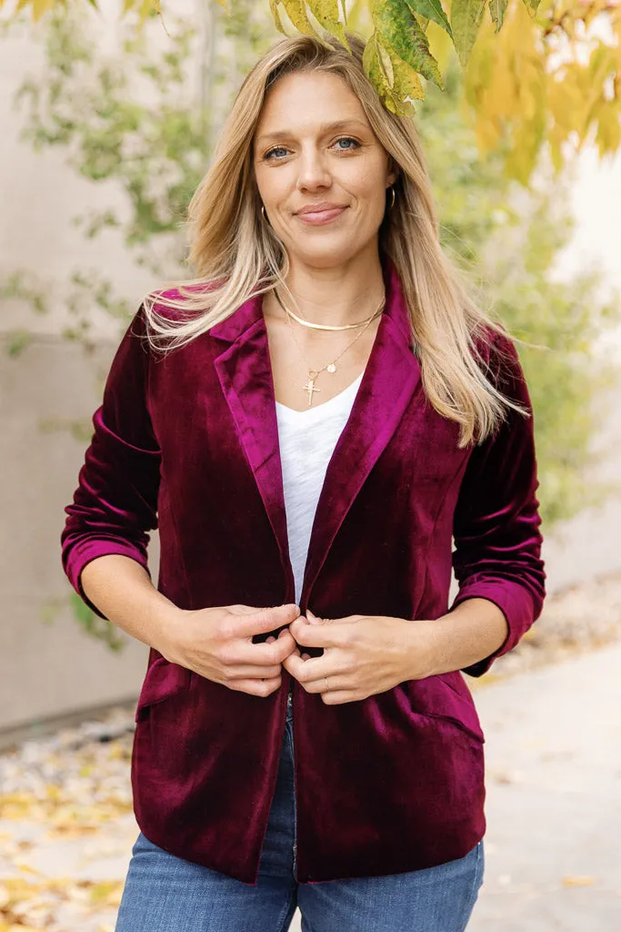 Lisette Velvet Blazer