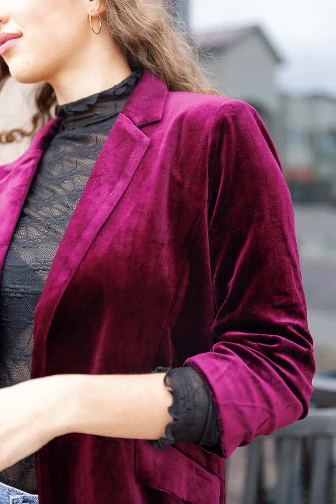 Lisette Velvet Blazer