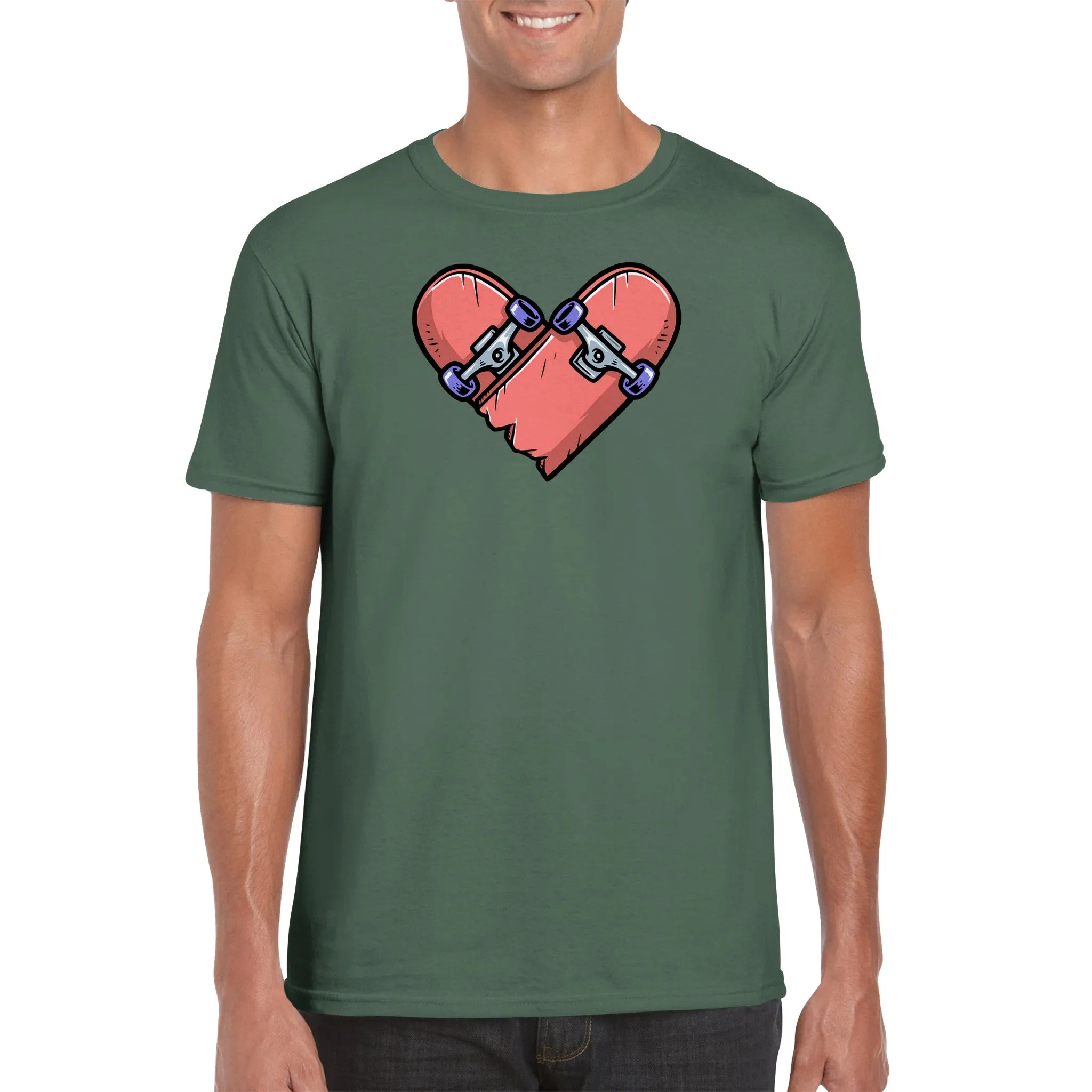 Love Skateboarding - Classic Unisex Crewneck T-shirt