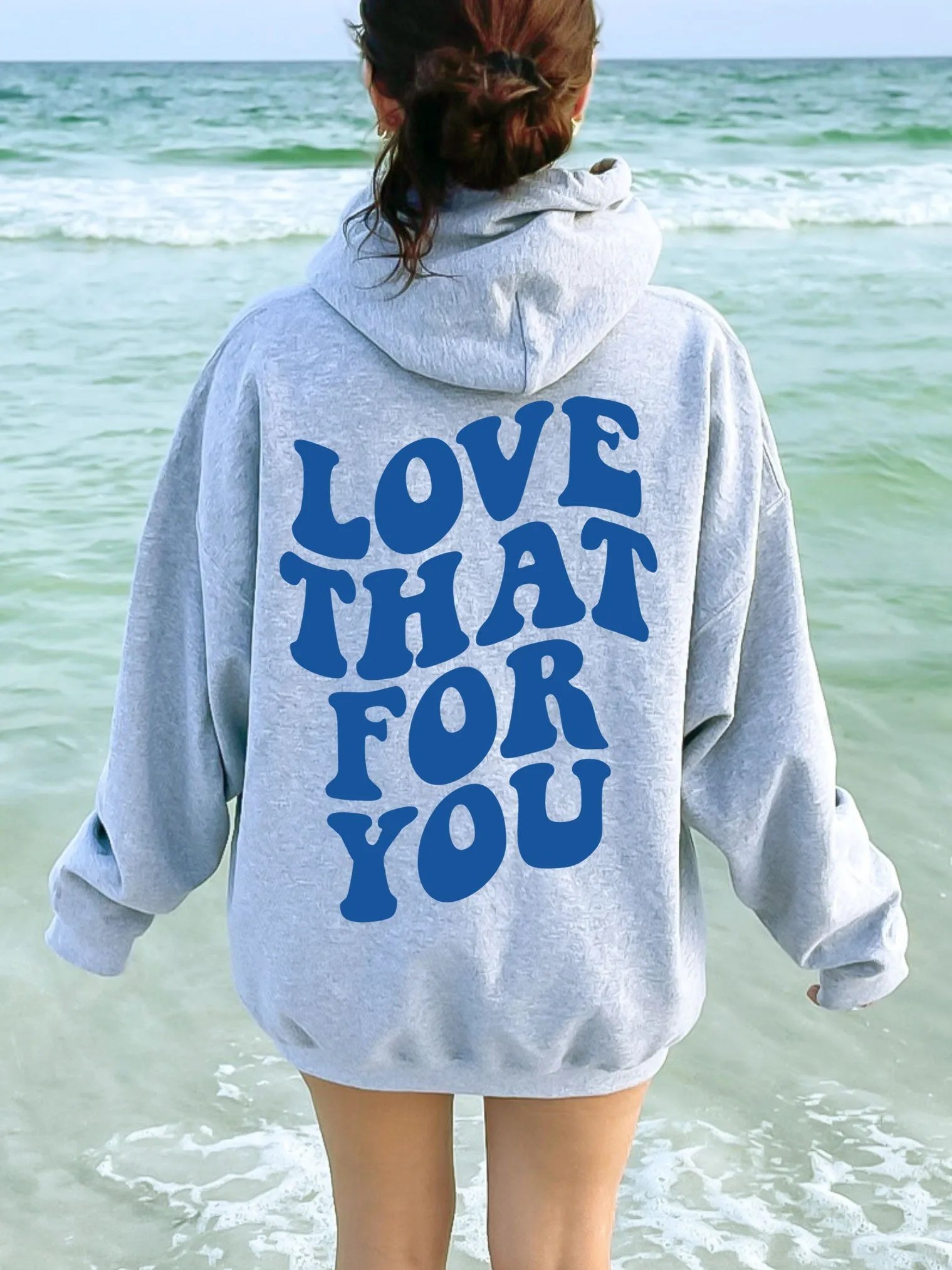 Love That For You Hoodie - Blue Ink
