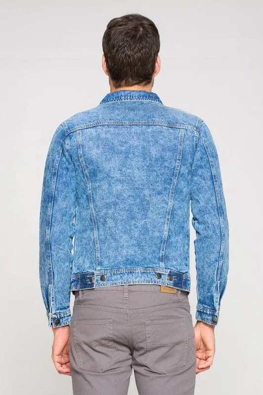 Men's Medium and Light Blue Denim Jacket