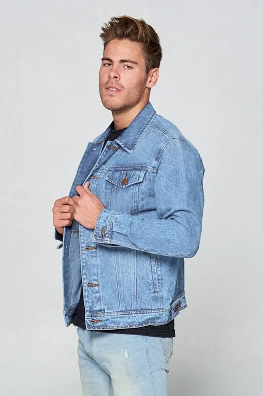 Men's Medium and Light Blue Denim Jacket