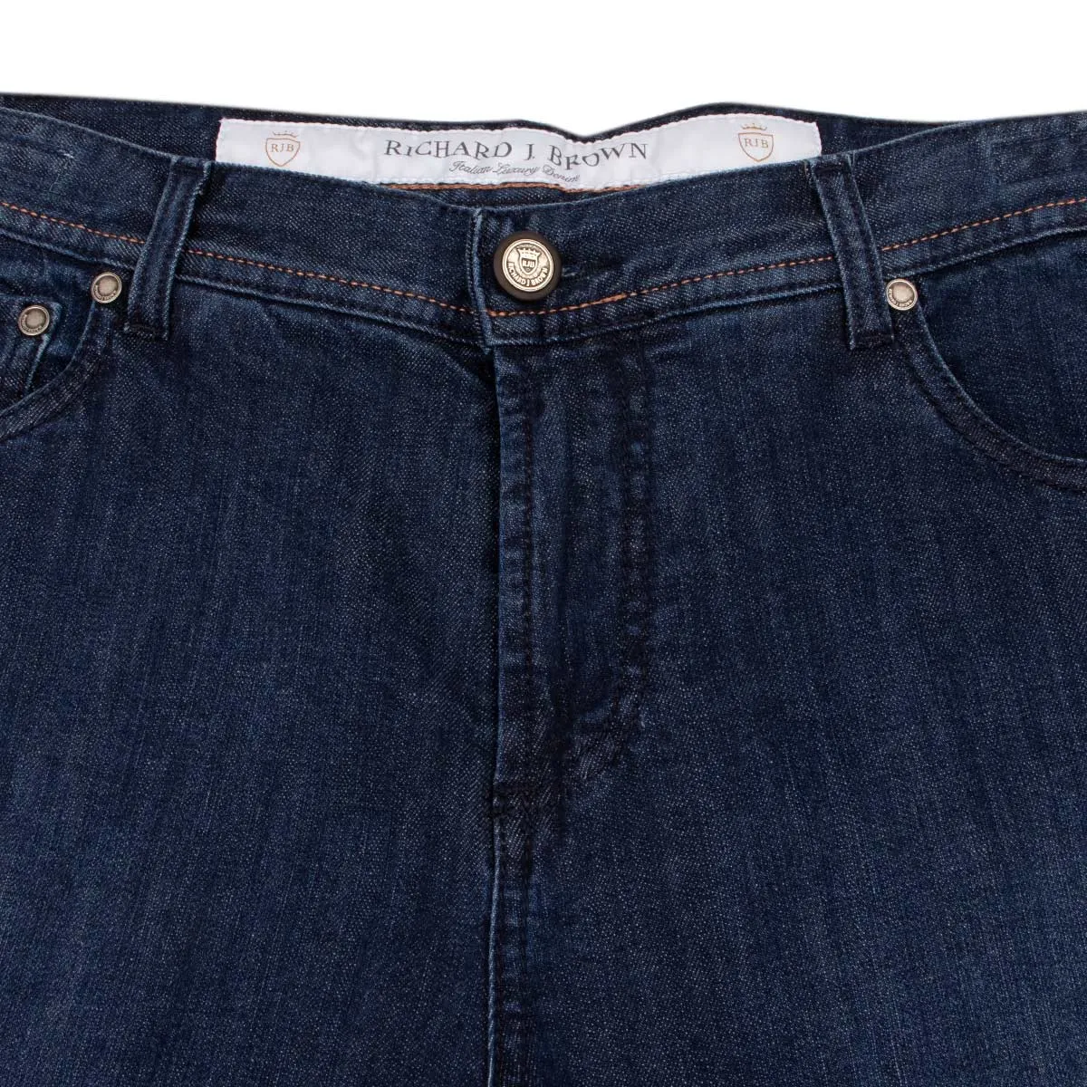 Mid Blue Denim 'Milano' Regular Fit Jeans