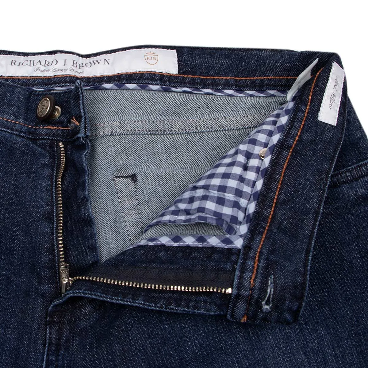 Mid Blue Denim 'Milano' Regular Fit Jeans
