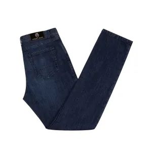 Mid Blue Denim 'Milano' Regular Fit Jeans