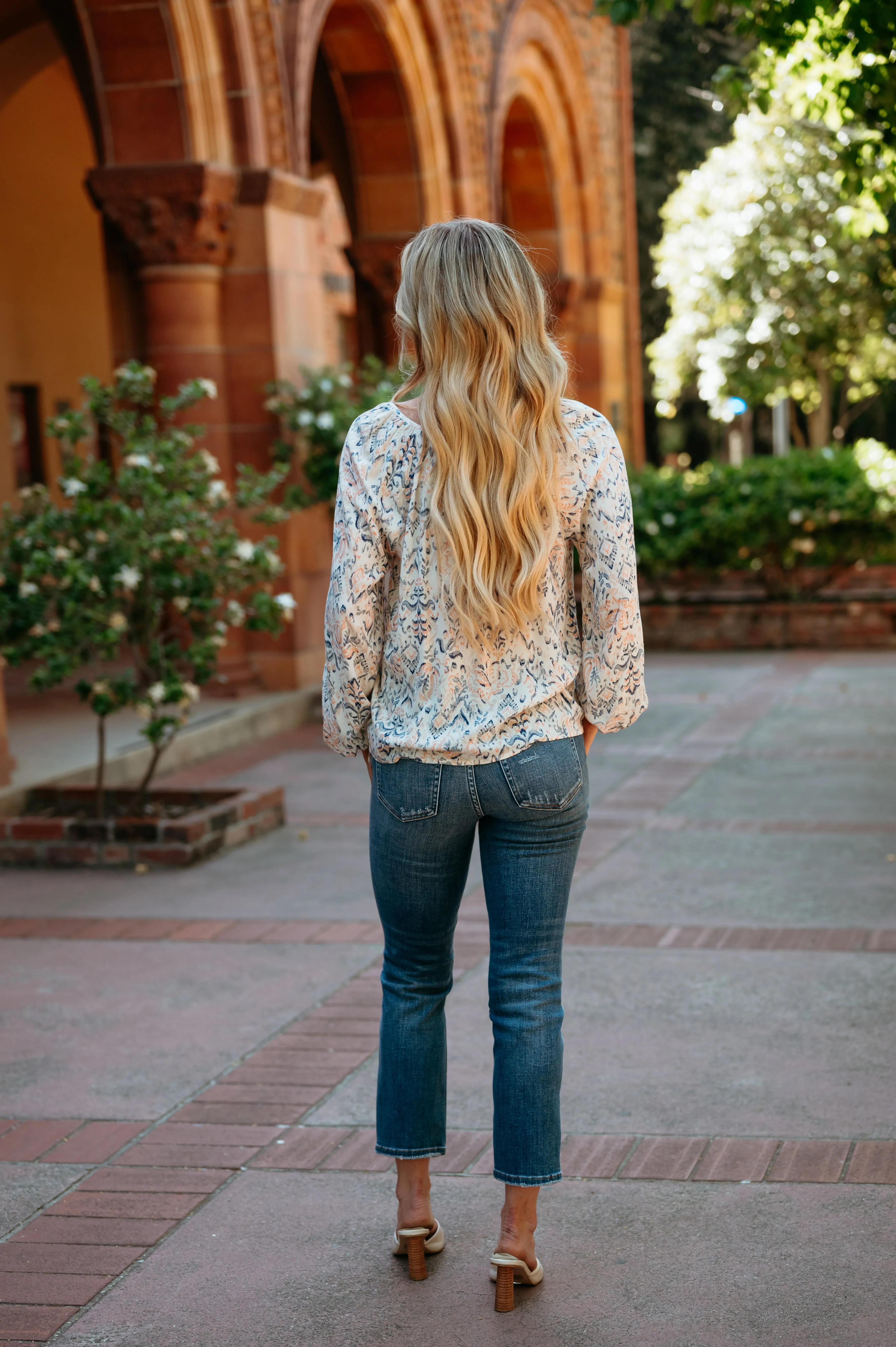 Mid Rise Straight Denim