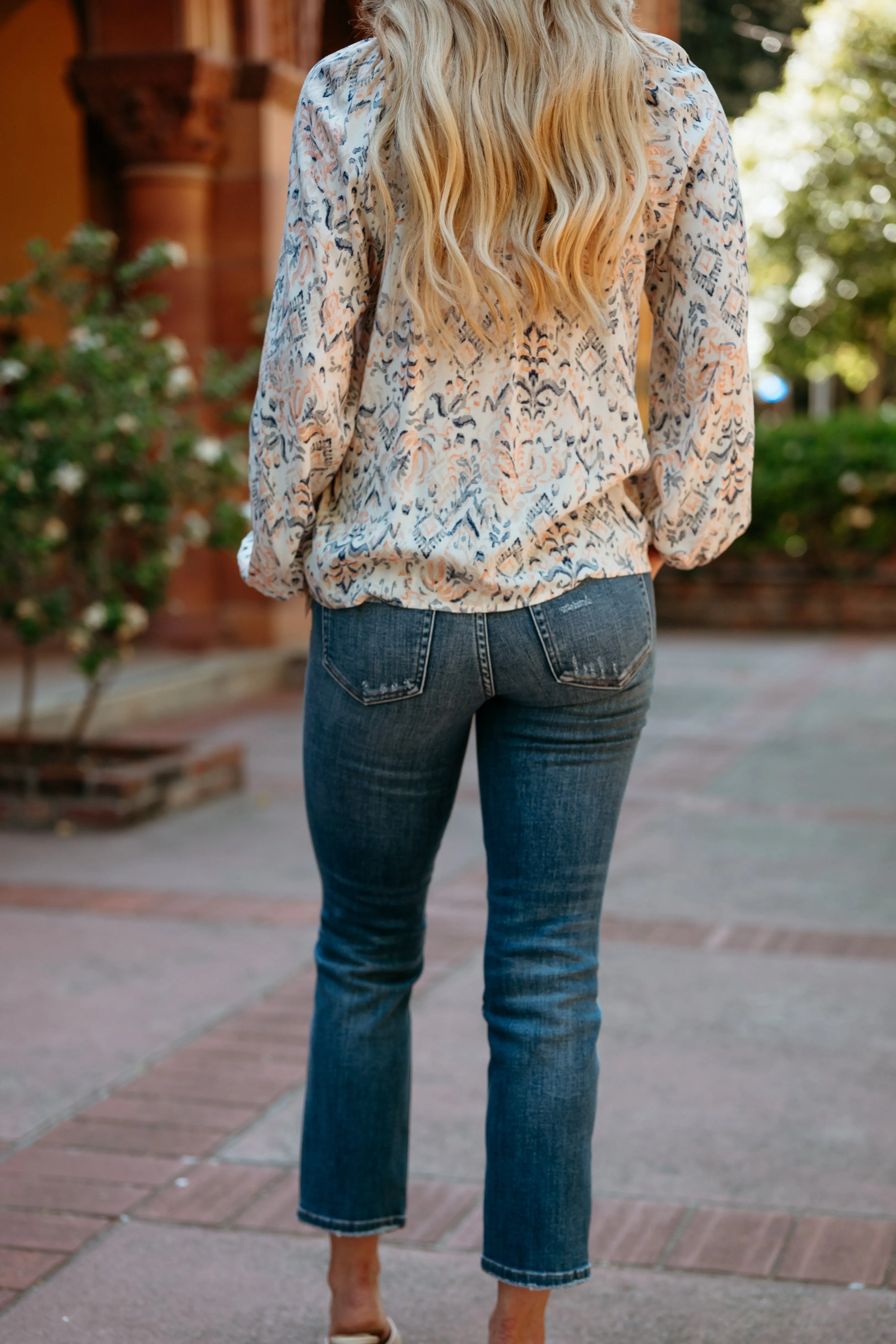Mid Rise Straight Denim