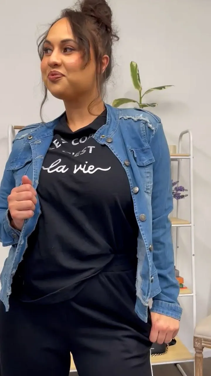 MILITARY DENIM JACKET