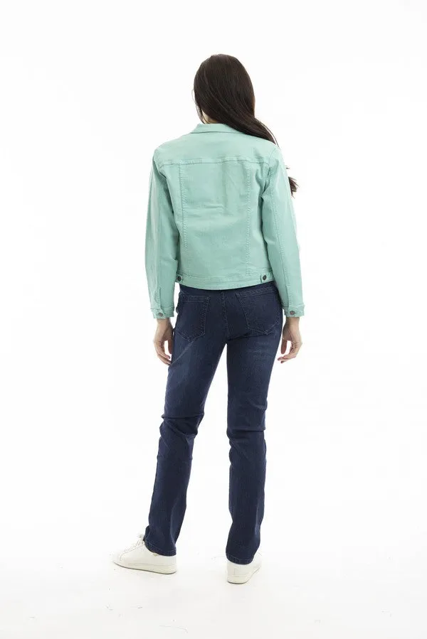 Orientique Teal  Denim Jacket