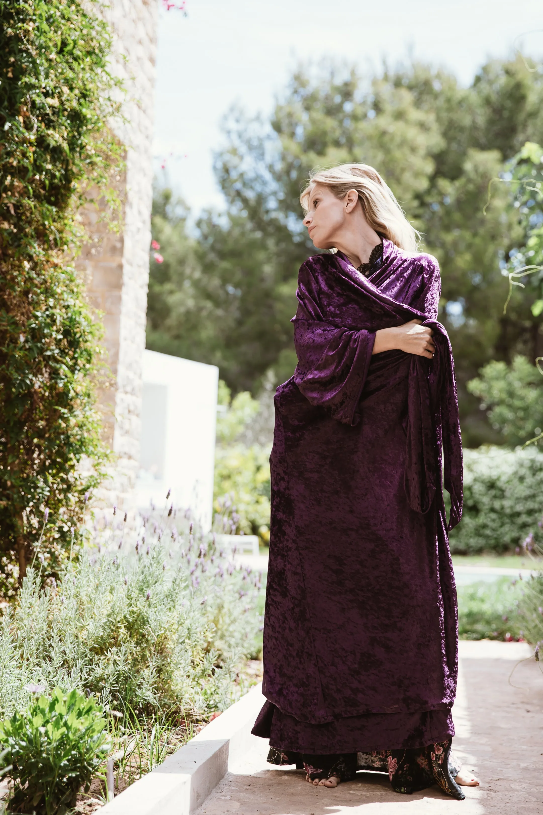 Tilla Purple  Kimono