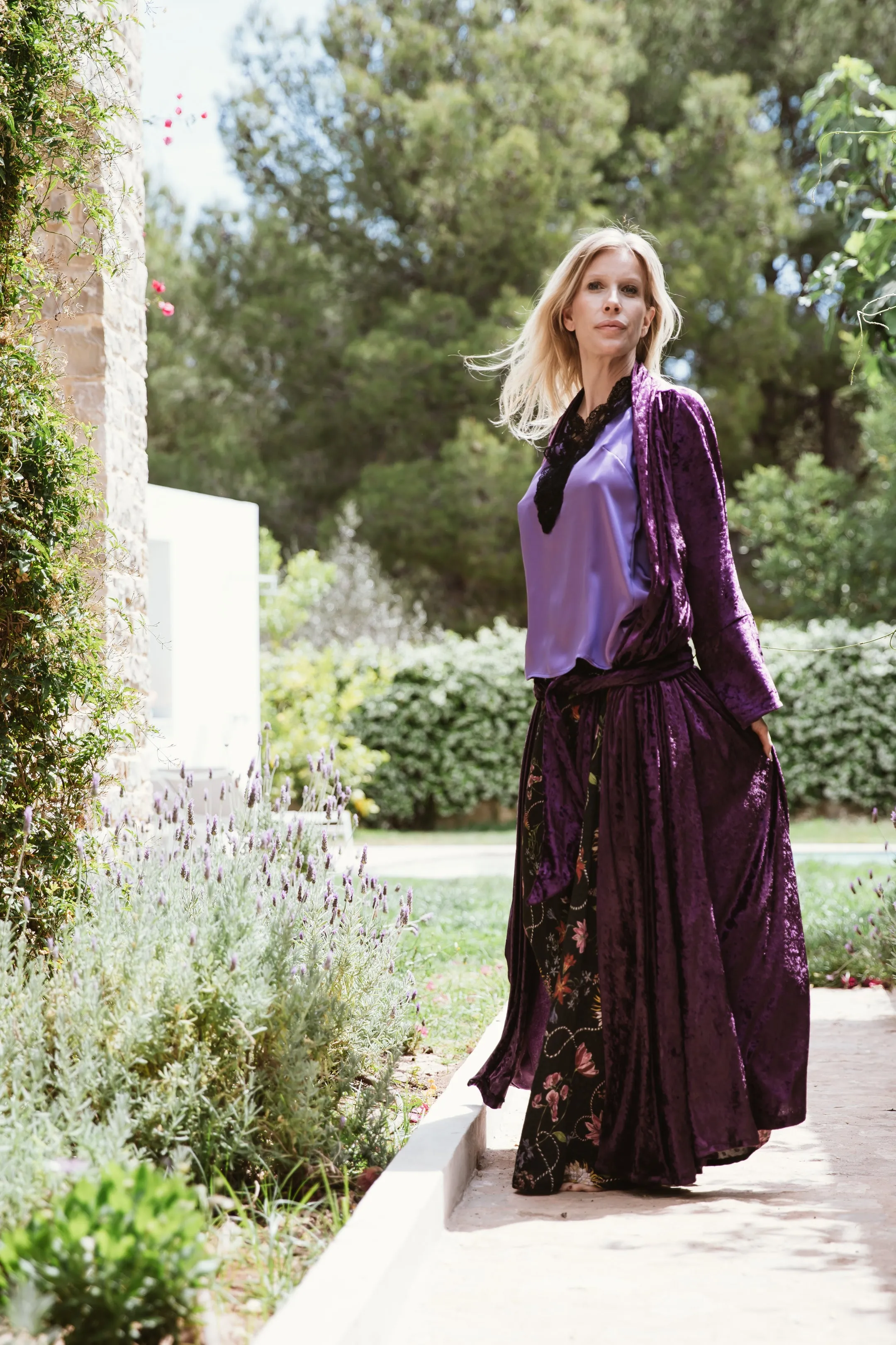 Tilla Purple  Kimono