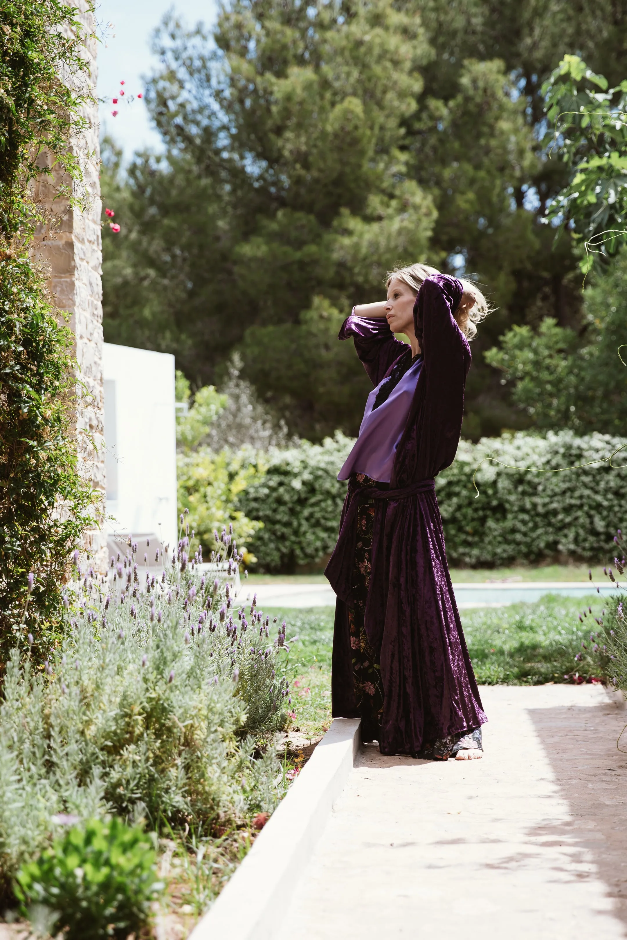 Tilla Purple  Kimono