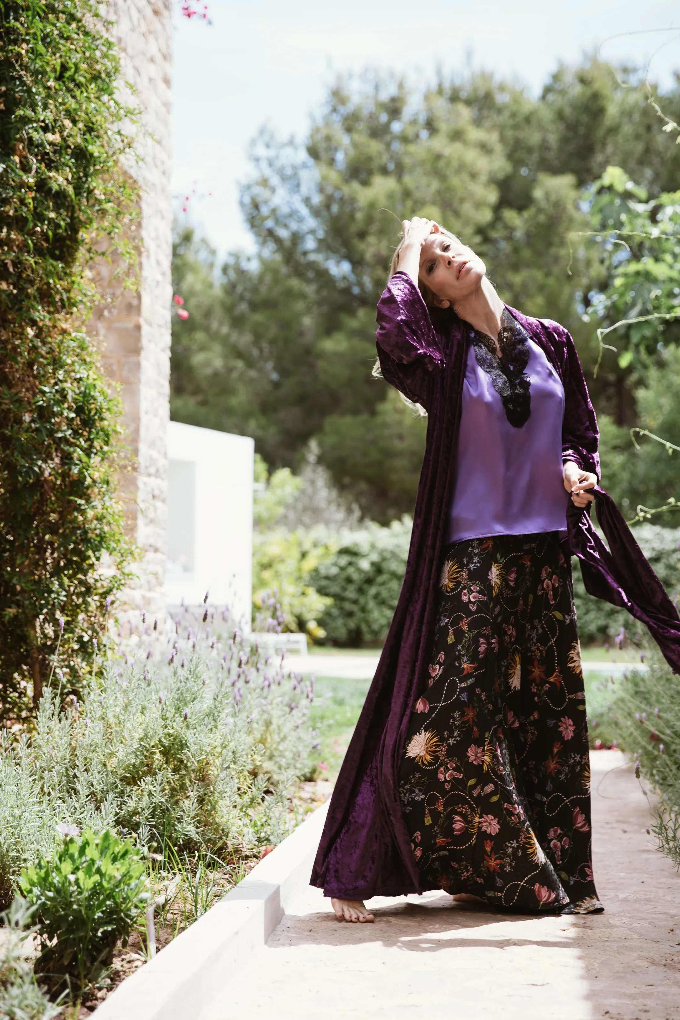 Tilla Purple  Kimono