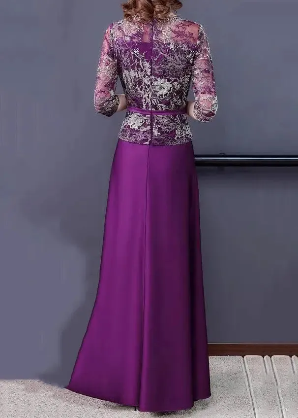 Tulle Maxi Dresses Half Sleeve