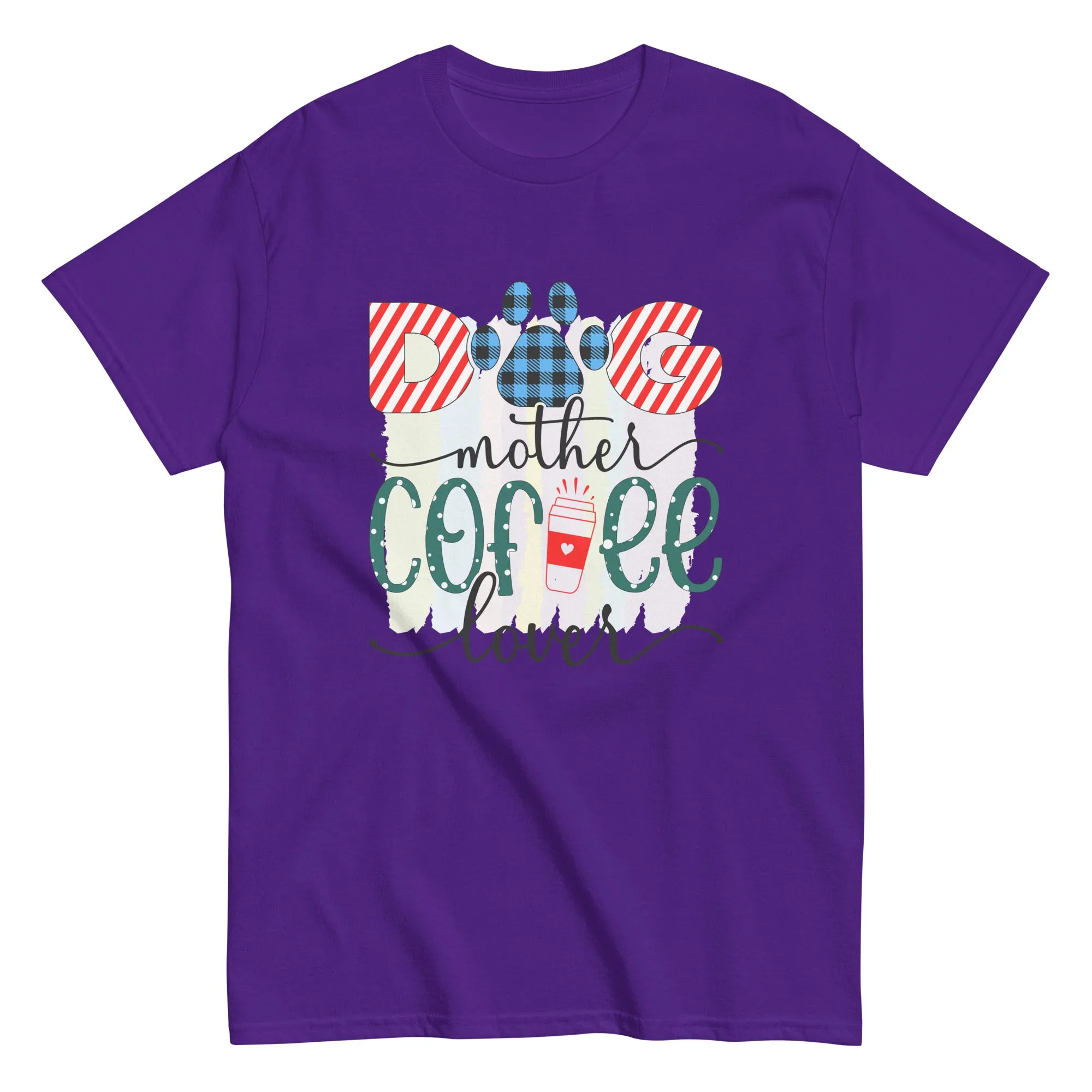 Unisex Classic Gildan 5000 T-Shirt Dog Mother Coffee Lover