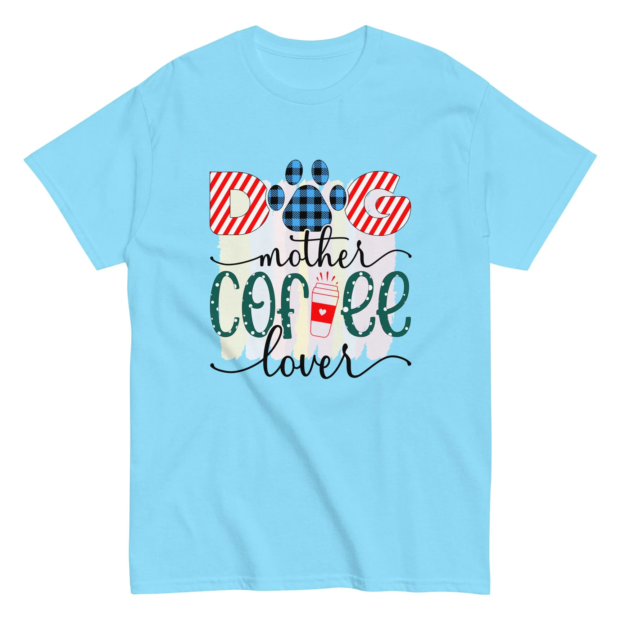 Unisex Classic Gildan 5000 T-Shirt Dog Mother Coffee Lover
