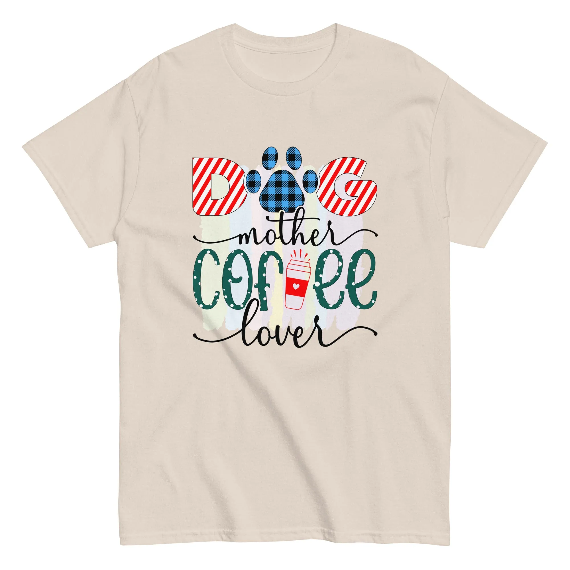 Unisex Classic Gildan 5000 T-Shirt Dog Mother Coffee Lover